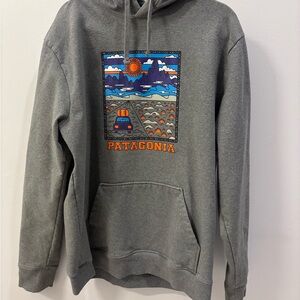 Patagonia Charcoal Graphic Hoodie